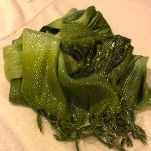 SCARF Elegant Green WITH SPARKLES